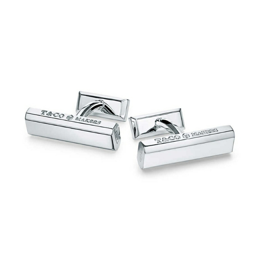 SOLD- Tiffany & Co. 1837, Makers bar cuff links